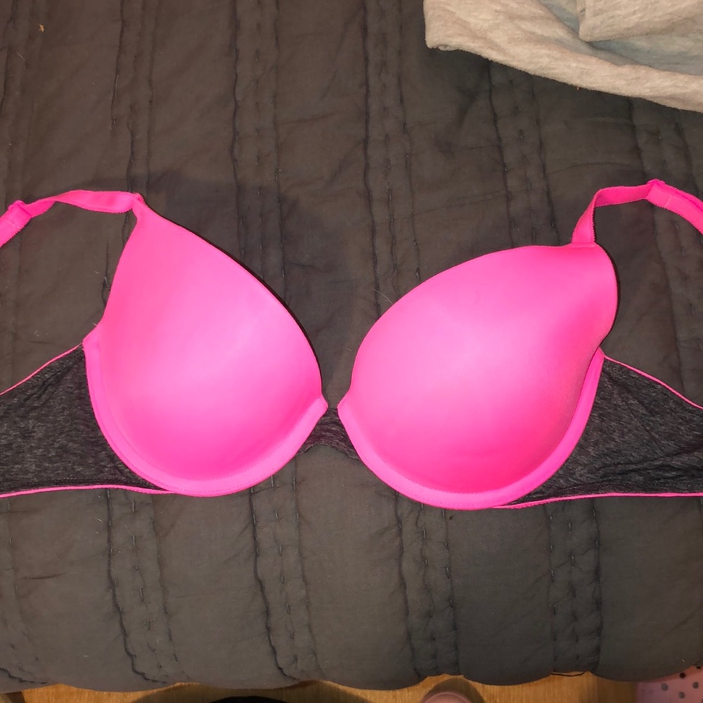 Pink bra!